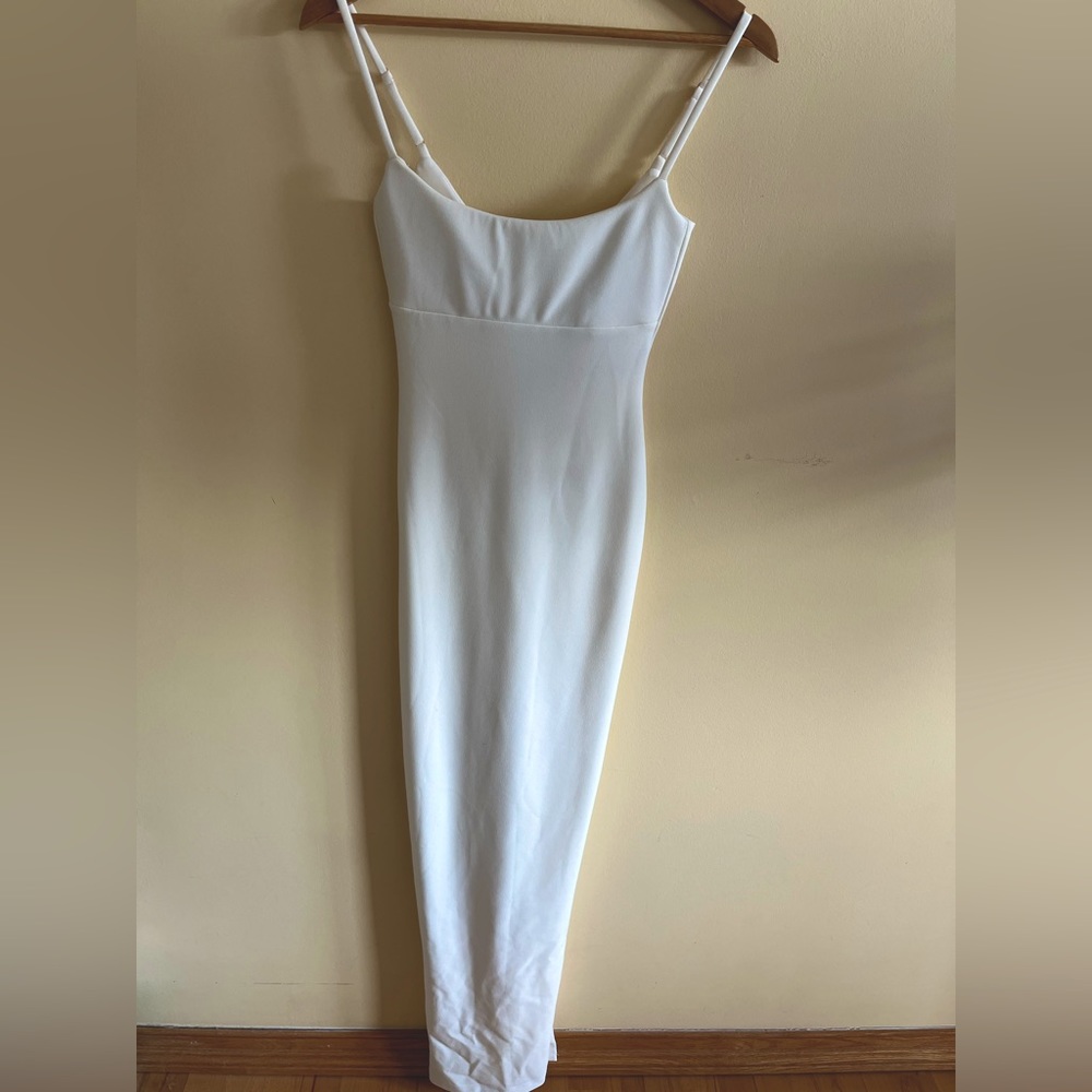 White maxi dress